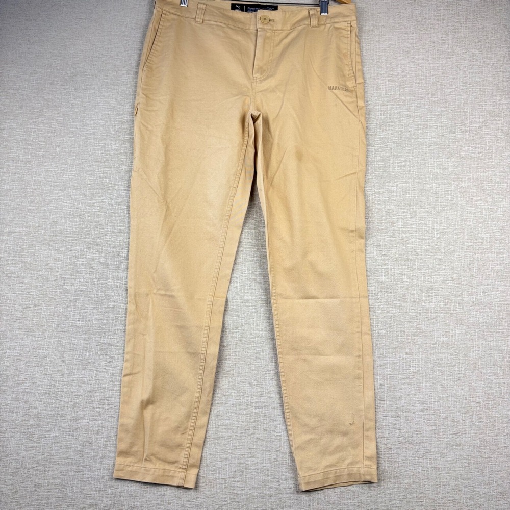 Puma x TMC The Marathon Clothing Chino Pants Khaki Tan Mens 32x31